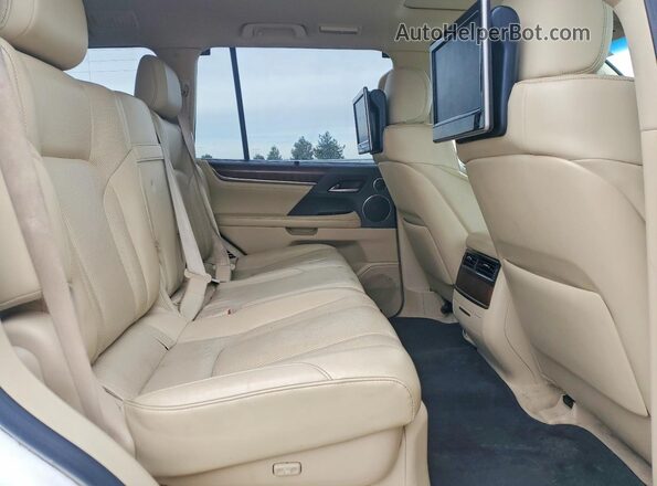 JTJHY7AX5H4225161 2017 LEXUS LX Белый Вид задней части салона