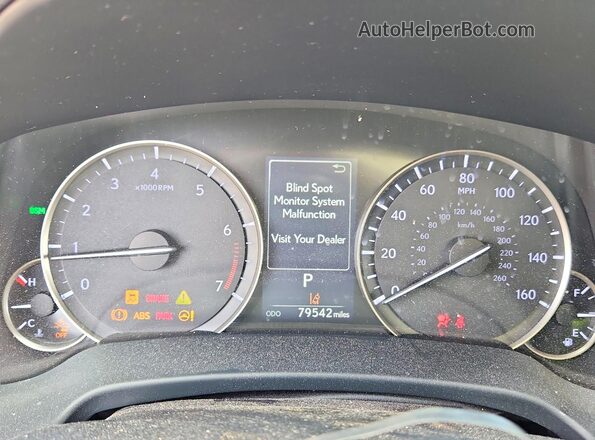 JTJHZKEA1L2015635 2020 LEXUS RX Blue Widok zestawu wskaźników