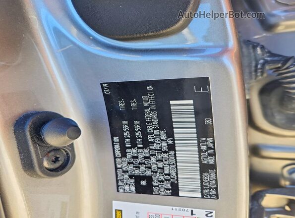 JTJSARBZXL5004146 2020 LEXUS NX Gray 