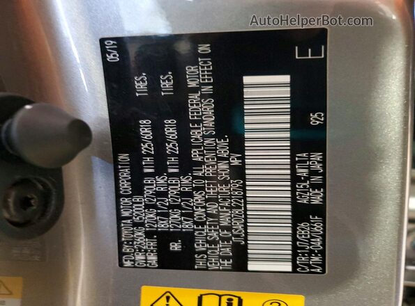 JTJSARDZ8L2218793 2020 LEXUS NX Silver 