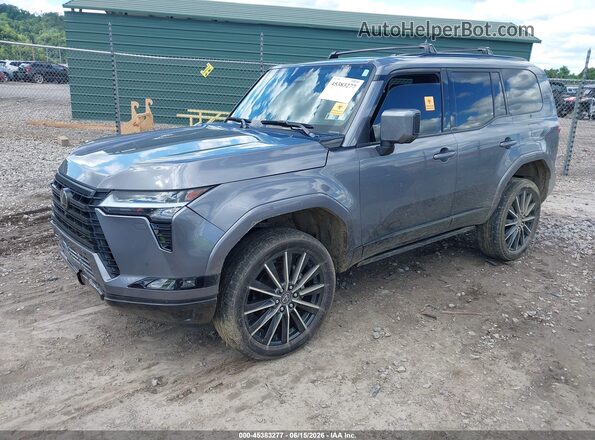 JTJVBCDX9R5026988 2024 LEXUS GX 550 Gray წინა მარცხენა ხედი სამი მეოთხედიდან