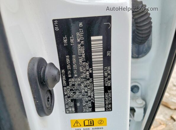 JTJYARBZ1G2031799 2016 LEXUS NX White 