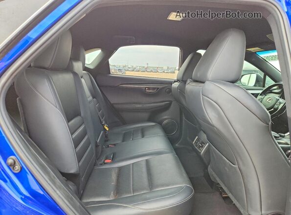 JTJYARBZ2H2082312 2017 LEXUS NX Blue უკანა სალონის ხედი