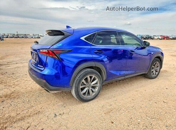 JTJYARBZ2H2082312 2017 LEXUS NX Blue უკანა მარჯვენა