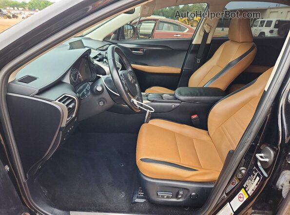 JTJYARBZ3G2040603 2016 LEXUS NX Black Widok wnętrza z przodu