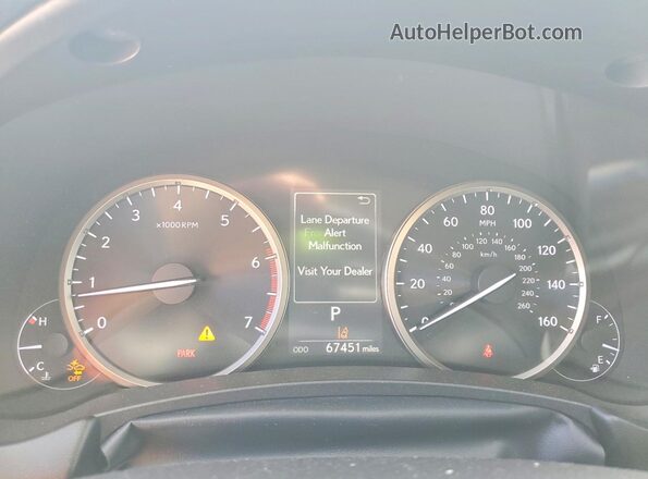 JTJYARBZ3K2134182 2019 LEXUS NX Gray Սարքավորումների վահանակի տեսք