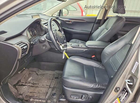 JTJYARBZ4H2080609 2017 LEXUS NX Серебряный Вид салона спереди