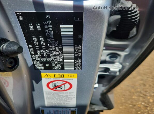 JTJYARBZ5K2120252 2019 LEXUS NX Silver VIN կոդի պիտակի տեսք
