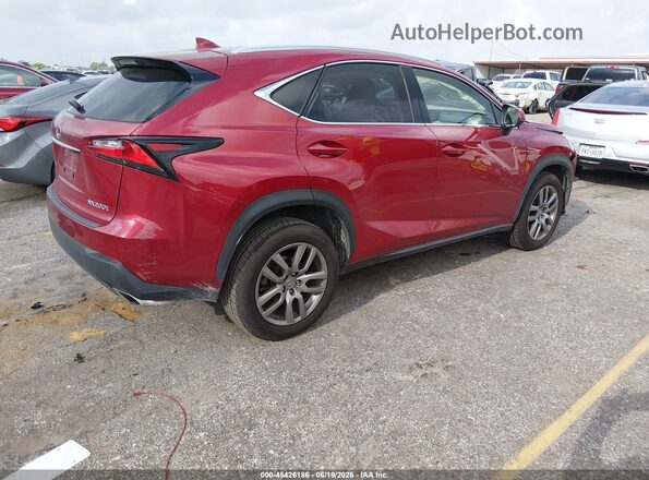 JTJYARBZ8G2026809 2016 LEXUS NX 200T Red Trasero derecho