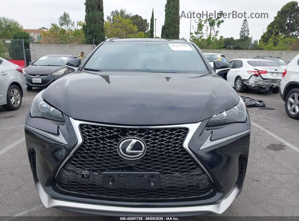 JTJYARBZ8G2049488 2016 LEXUS NX 200T Black Вид щитка приладів