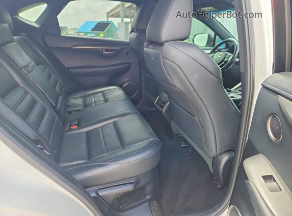 JTJYARBZ8H2052554 2017 LEXUS NX White Հետևի նստատեղերի տեսք