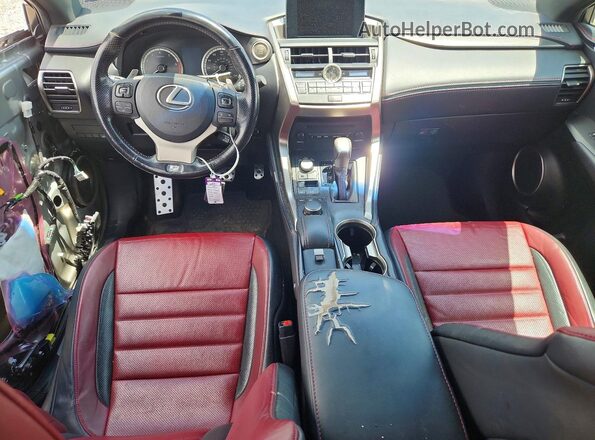 JTJYARBZXH2074569 2017 LEXUS NX Серебряный Вид панели приборов