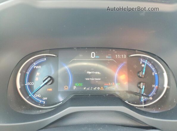 JTM16RFV1PD546657 2023 TOYOTA RAV4 White Widok zestawu wskaźników