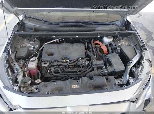 JTM16RFV3ND059585 2022 TOYOTA RAV4 HYBRID Silver Вид ззаду