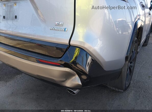 JTM16RFV3ND059585 2022 TOYOTA RAV4 HYBRID Silver 
