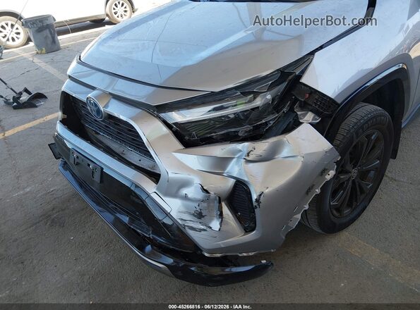 JTM16RFV3ND059585 2022 TOYOTA RAV4 HYBRID Silver Вид щитка приладів