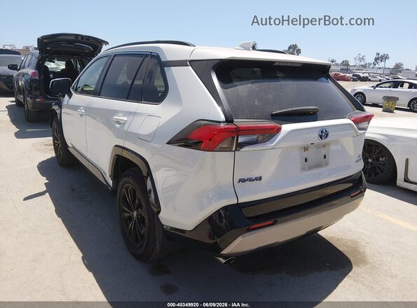 JTM16RFV3NJ022683 2022 TOYOTA RAV4 HYBRID White Հետևի ձախ