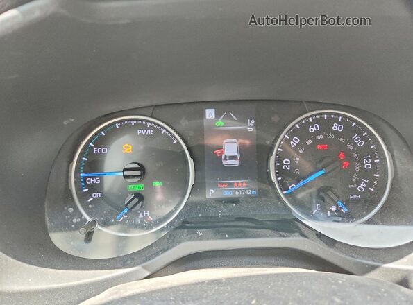JTM16RFV5ND075979 2022 TOYOTA RAV4 White Instrument cluster view