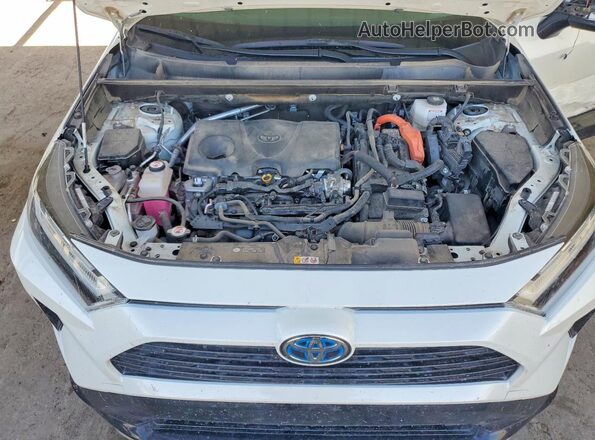 JTM16RFV5ND075979 2022 TOYOTA RAV4 White Engine compartment view