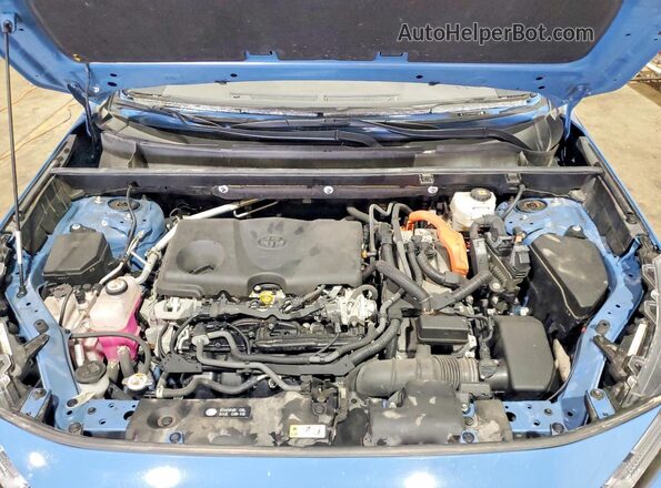 JTM16RFV6ND077143 2022 TOYOTA RAV4 Blue Engine compartment view