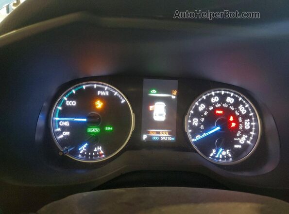 JTM16RFV6ND077143 2022 TOYOTA RAV4 Blue Instrument cluster view