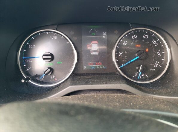 JTM16RFVXND529854 2022 TOYOTA RAV4 Серебряный Вид щитка приборов