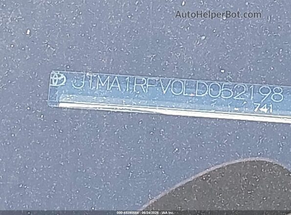 JTMA1RFV0LD052198 2020 TOYOTA RAV4 White 