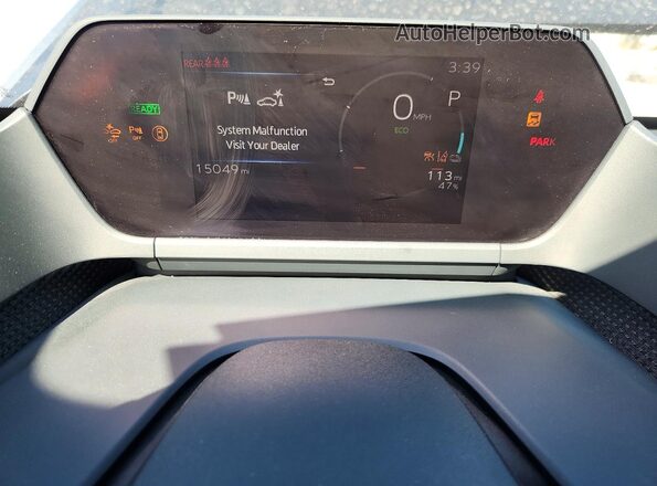 JTMAAAAA1SA059375 2025 TOYOTA BZ4X Charcoal Instrument cluster view