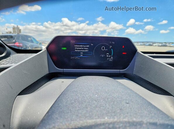 JTMAAAAA3PA016020 2023 TOYOTA BZ4X Gray Instrument cluster view