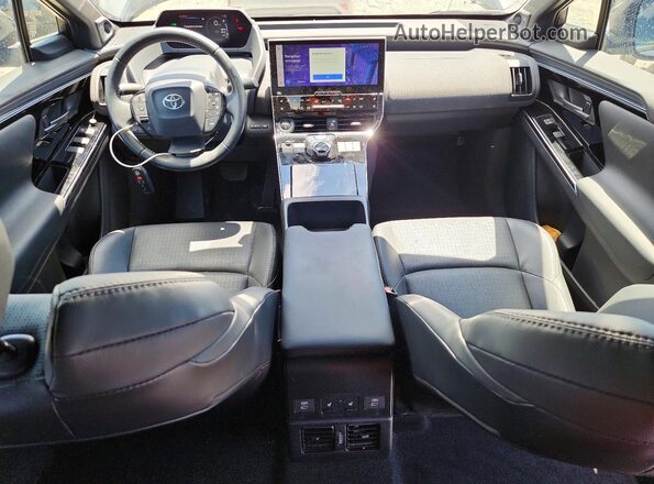 JTMAAAAA3PA016020 2023 TOYOTA BZ4X Gray Dashboard view