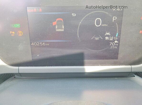 JTMAAAAA4PA000263 2023 TOYOTA BZ4X White ხელსაწყოთა პანელის ხედი