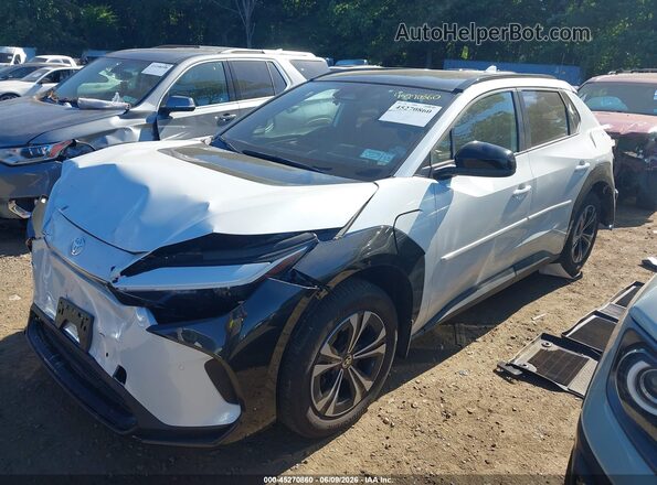 JTMAAAAA8SA066646 2025 TOYOTA BZ4X White Առջևի ձախ երեք քառորդ տեսարան