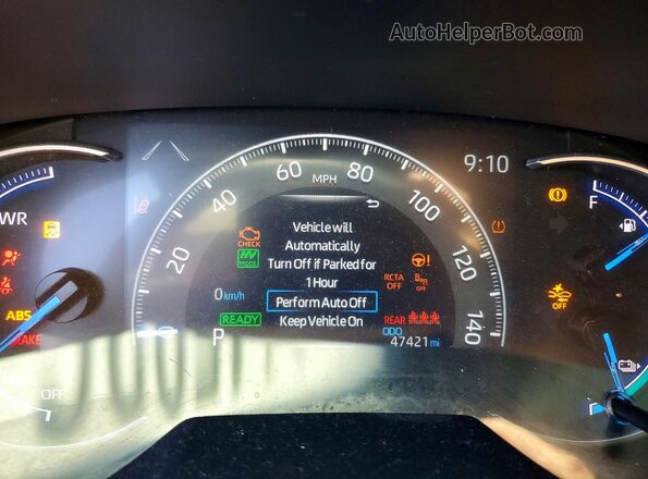 JTMAB3FV1MD038757 2021 TOYOTA RAV4 Black Widok zestawu wskaźników