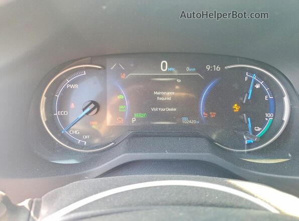 JTMAB3FV4MD036808 2021 TOYOTA RAV4 Black Instrument cluster view
