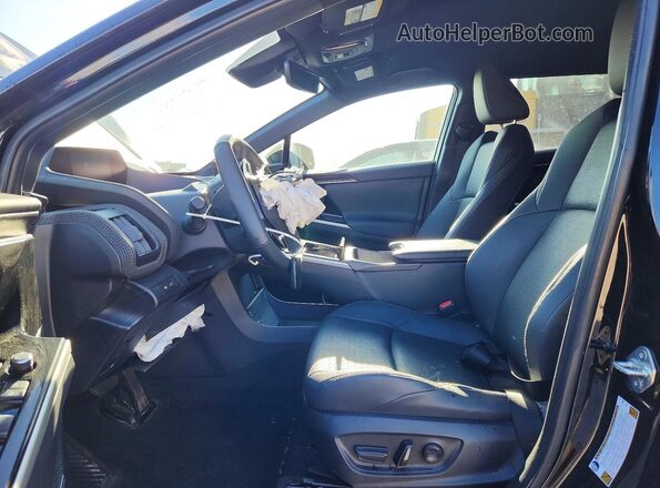 JTMABABA4SA107091 2025 SUBARU SOLTERRA Black Widok wnętrza z przodu