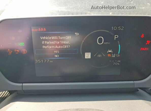 JTMABACA1PA032310 2023 TOYOTA BZ4X Gray Instrument cluster view
