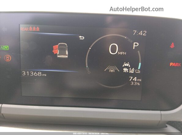 JTMABACA1RA088816 2024 TOYOTA BZ4X Gray Widok zestawu wskaźników