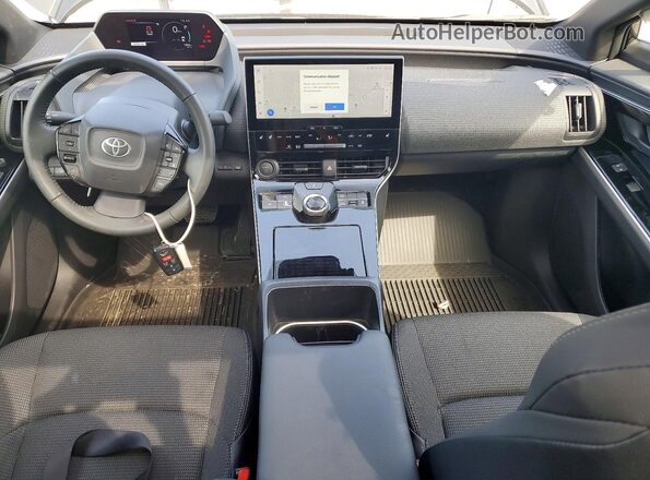 JTMABACA7SA093217 2025 TOYOTA BZ4X Black Dashboard view