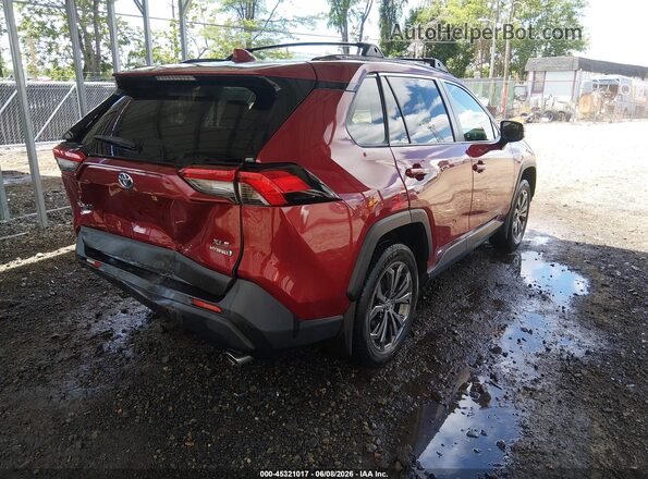 JTMB6RFV0ND059452 2022 TOYOTA RAV4 HYBRID Red Rear right
