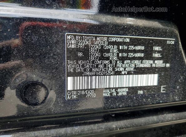 JTMB6RFV4SD153541 2025 TOYOTA RAV4 Black 