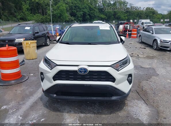 JTMB6RFV5MJ007153 2021 TOYOTA RAV4 HYBRID White Vista del cuadro de instrumentos