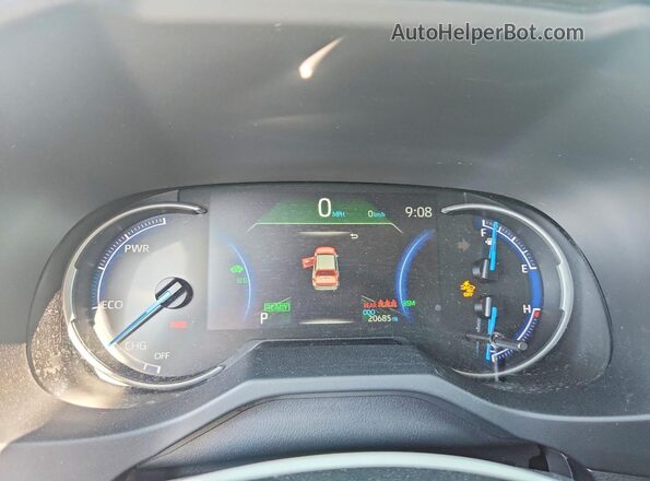 JTMB6RFV5SD166282 2025 TOYOTA RAV4 Silver Widok zestawu wskaźników