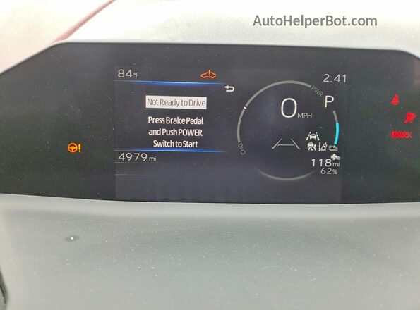 JTMBFAEB1TA004001 2026 TOYOTA BZ Maroon Vista del cuadro de instrumentos