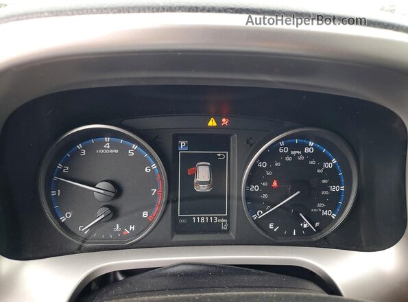 JTMBFREV0JJ191530 2018 TOYOTA RAV4 Gray ხელსაწყოთა პანელის ხედი