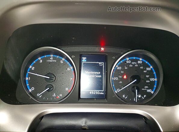JTMBFREV0JJ261365 2018 TOYOTA RAV4 White Instrument cluster view