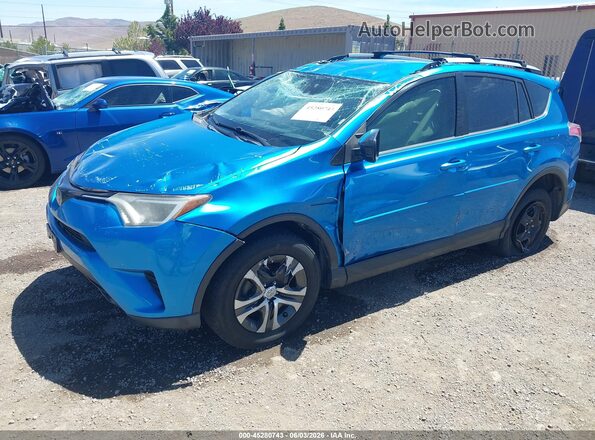 JTMBFREV0JJ733175 2018 TOYOTA RAV4 Blue წინა მარცხენა ხედი სამი მეოთხედიდან