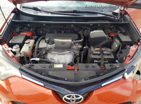 JTMBFREV1GJ054864 2016 TOYOTA RAV4 Оранжевый Вид подкапотного пространства