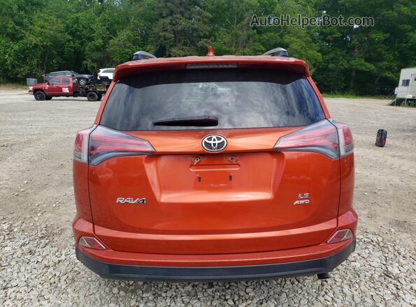 JTMBFREV1GJ054864 2016 TOYOTA RAV4 Оранжевый Вид сзади