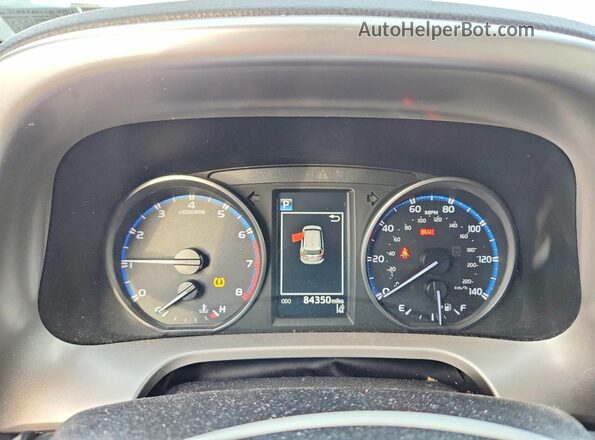 JTMBFREV1JD223951 2018 TOYOTA RAV4 Red Instrument cluster view
