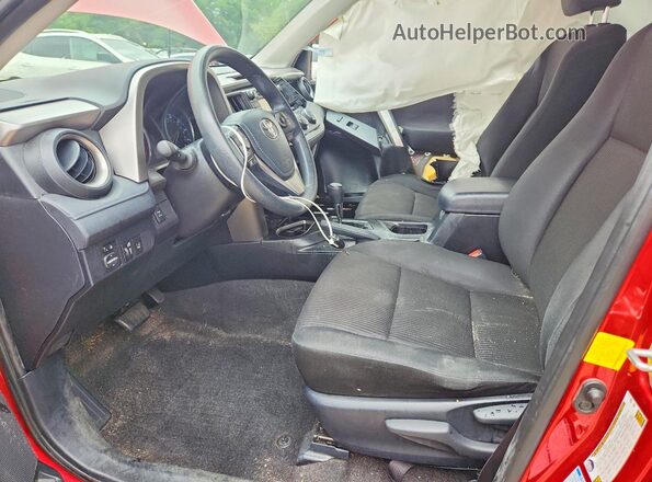 JTMBFREV3HJ135768 2017 TOYOTA RAV4 Red Front interior view